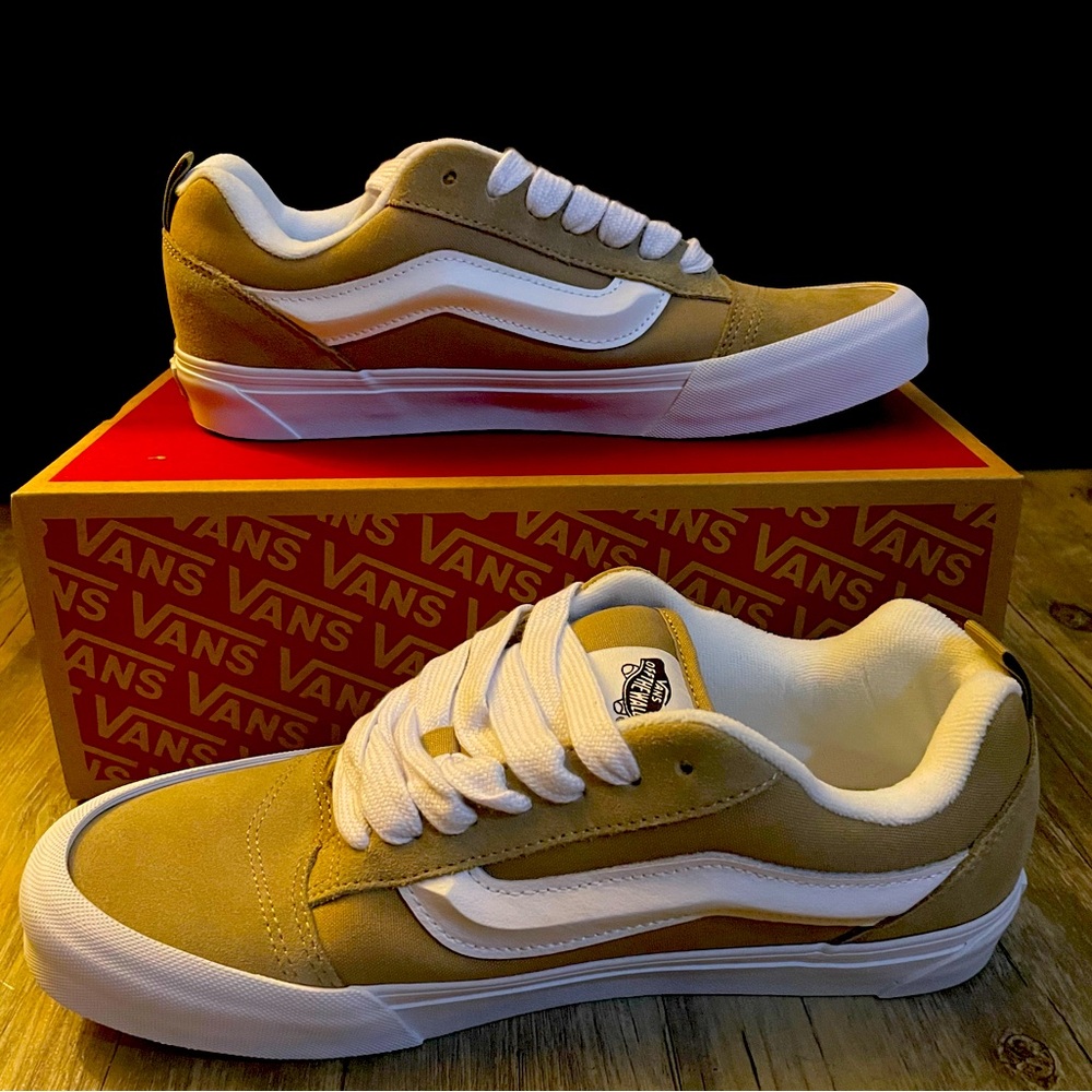 VANS Men Knu Skool Khaki shoes size 10 brand new with tags for sale